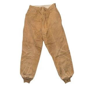 Vintage Sears Sportswear Duck Canvas Hunting Pants Talon 42 Zip Knit Cuff Men